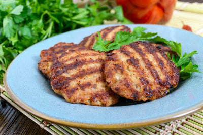 Add Spanakopita Chicken Burgers to your local meat delivery from Cotton Cattle Company